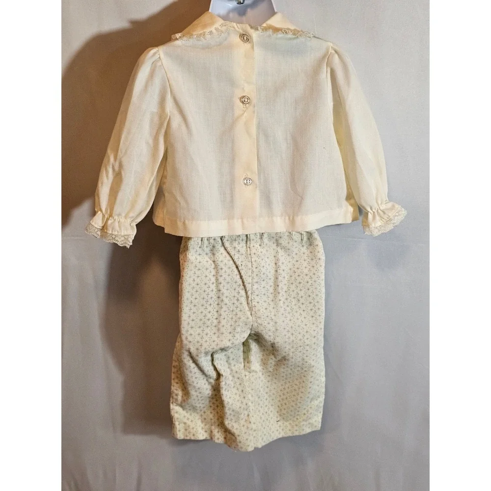 Vintage Cottagecore‎ Baby Outfit by Toddletime Size 1 1970's Heirloom Baby